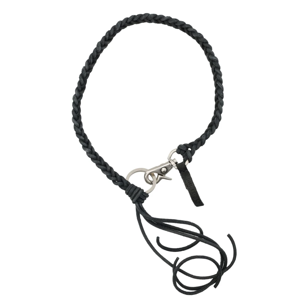 Our Legacy Unisex Black Braided Ladon Keychain