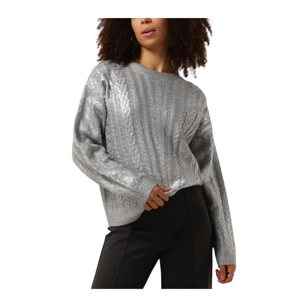 Nukus Zilveren Pullover Carmel Sweater Gray Dames