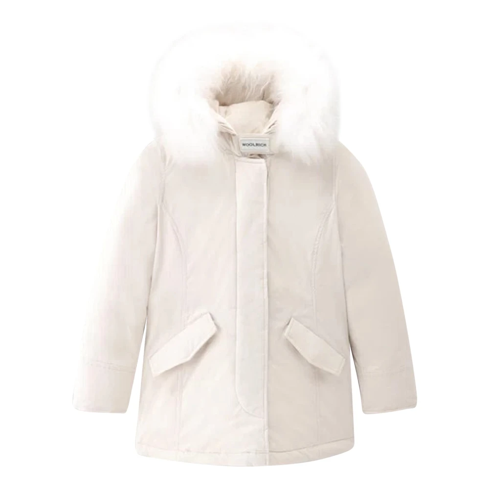 Woolrich White Winter Jackets, Female, 12 Y, Luxury Arctic Parka