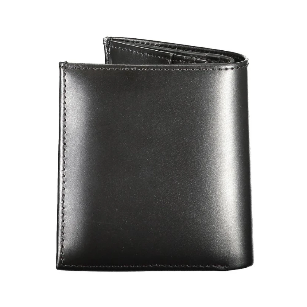 Calvin Klein Zwarte Leren Portemonnee met RFID-bescherming Black Heren