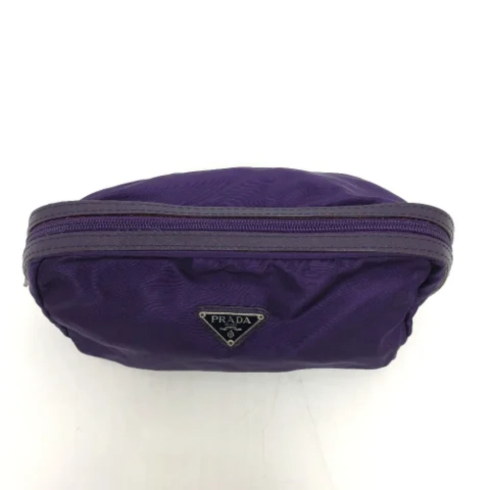 Prada Vintage Pre-owned Fabric prada-bags Purple Dames