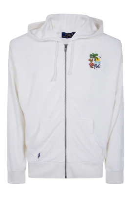 Hooded Full Zip Long Sleeves Sweatshirt