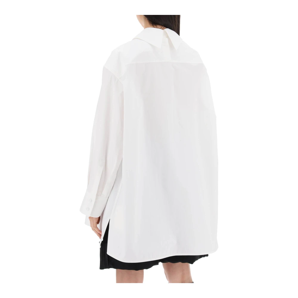 Jil Sander Oversized Katoenen Overhemd met Lange Mouwen White Dames