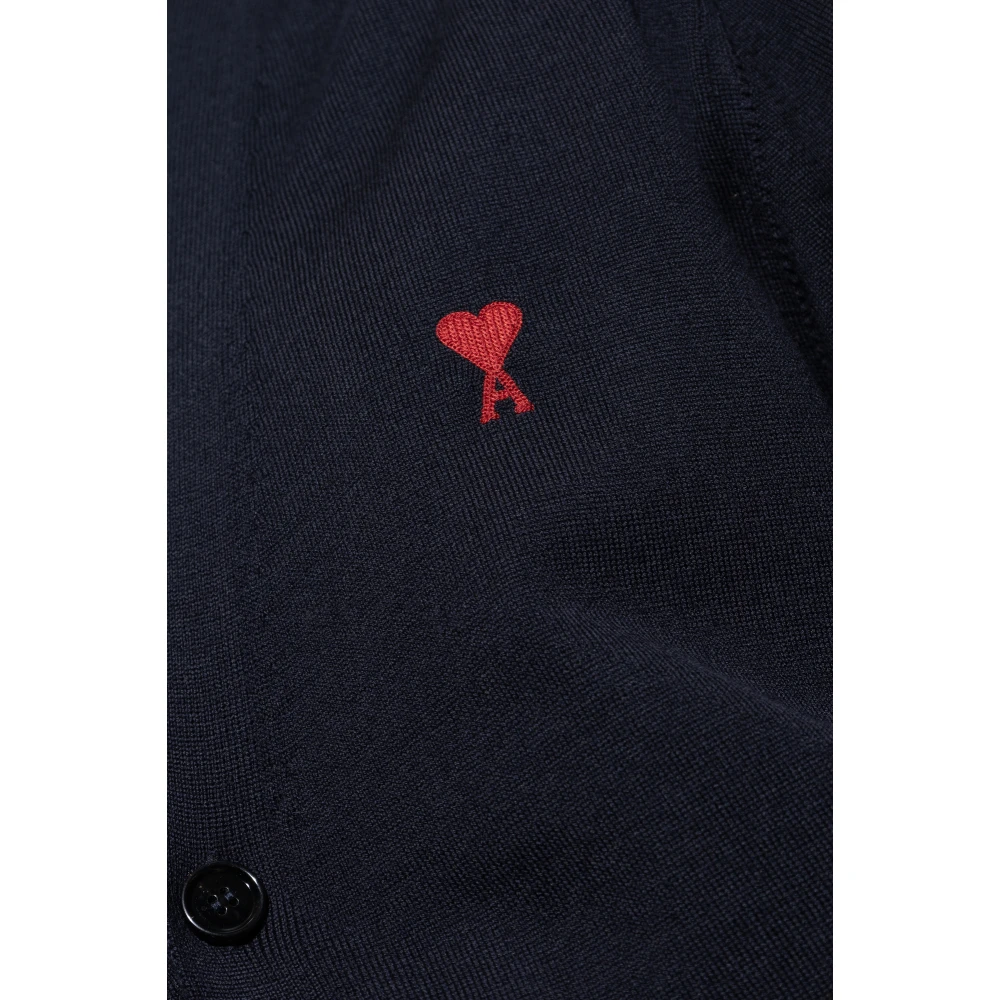 Ami Paris Wol wollen cardigan Blue Heren
