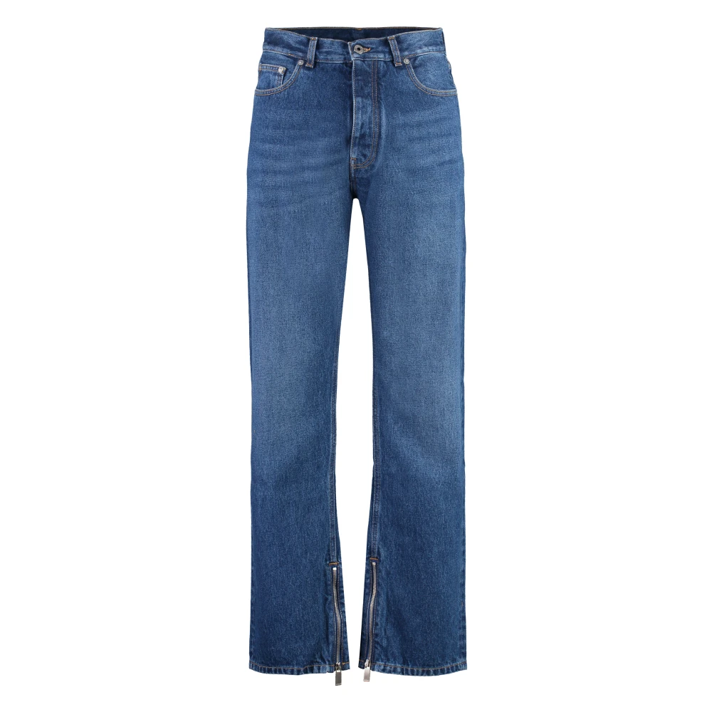 Off White Straight-leg Jeans met Zijrits Blue Heren