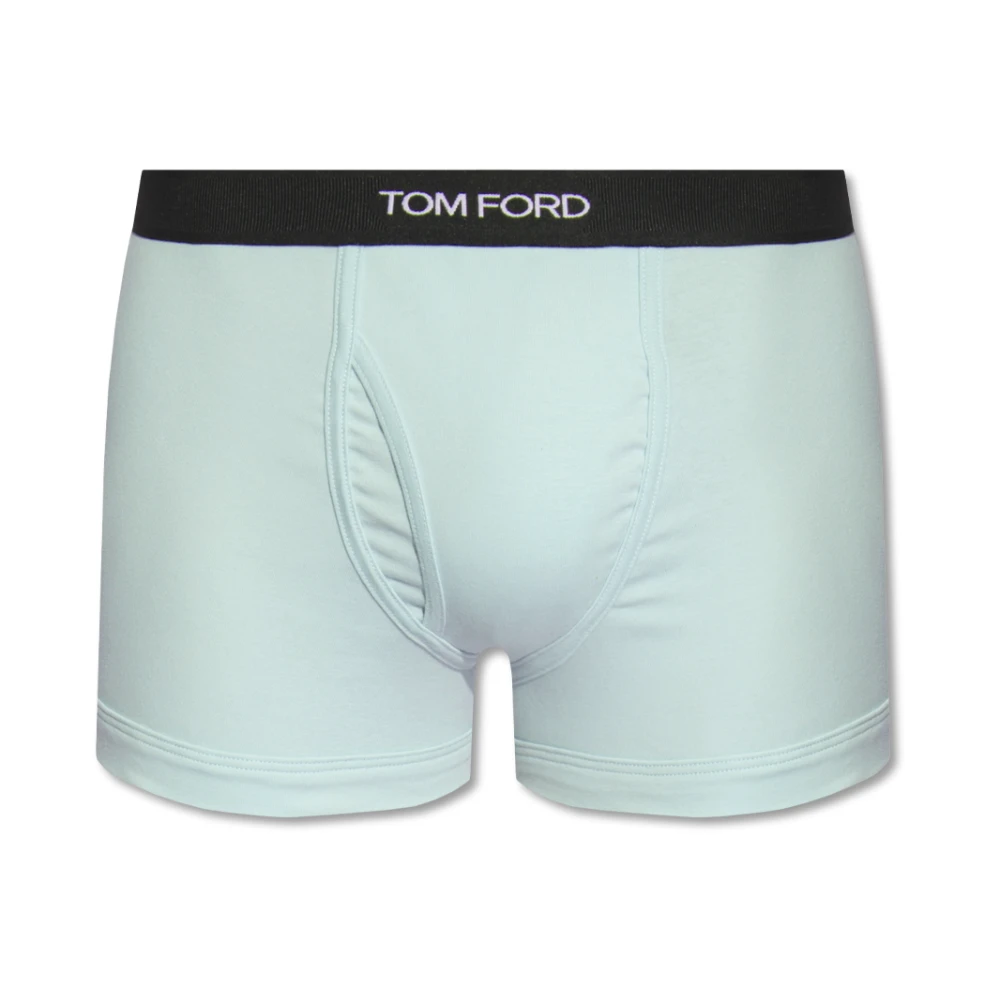 Tom Ford Boxershorts met logo Blue Heren