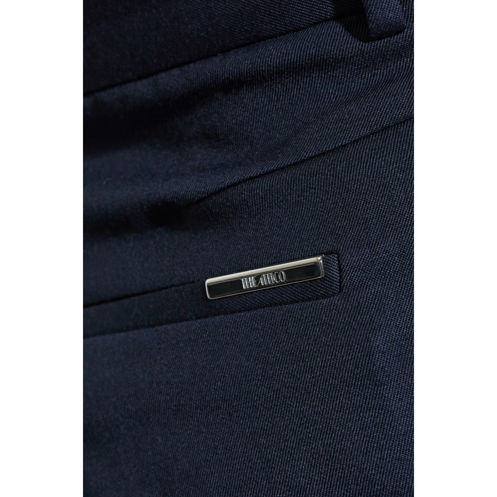 The Attico Wollen broek Blue Dames