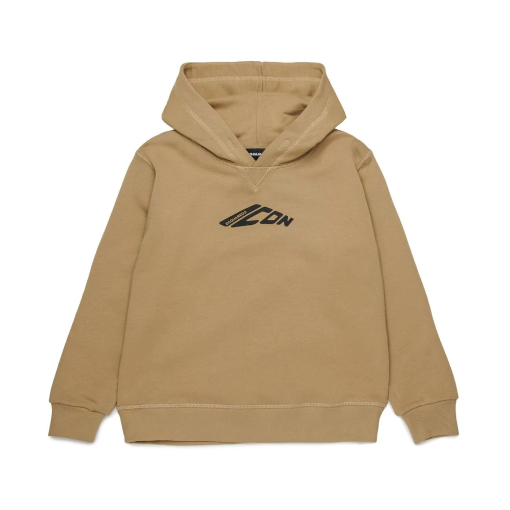Dsquared2, Sweatshirts, male, Beige, 14 Y, Beige Jumpers for Men