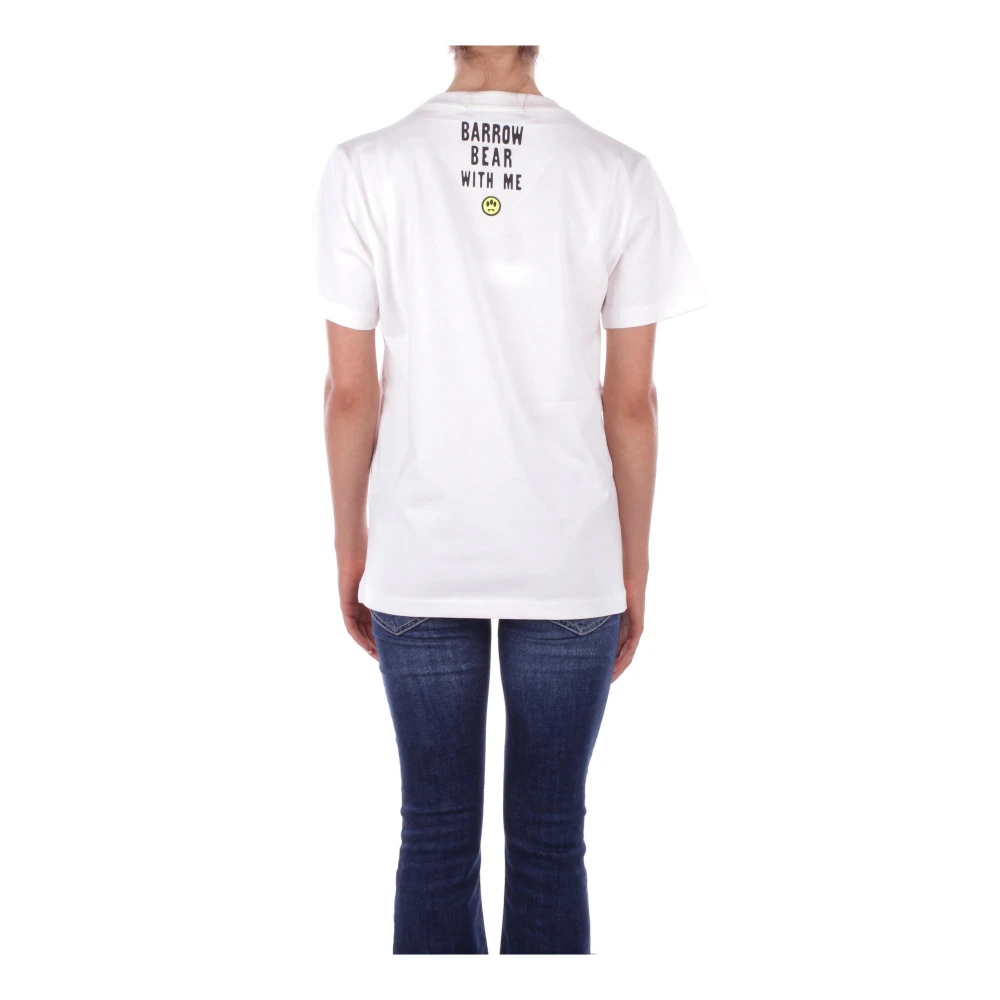 Barrow Wit Logo T-shirt White Dames