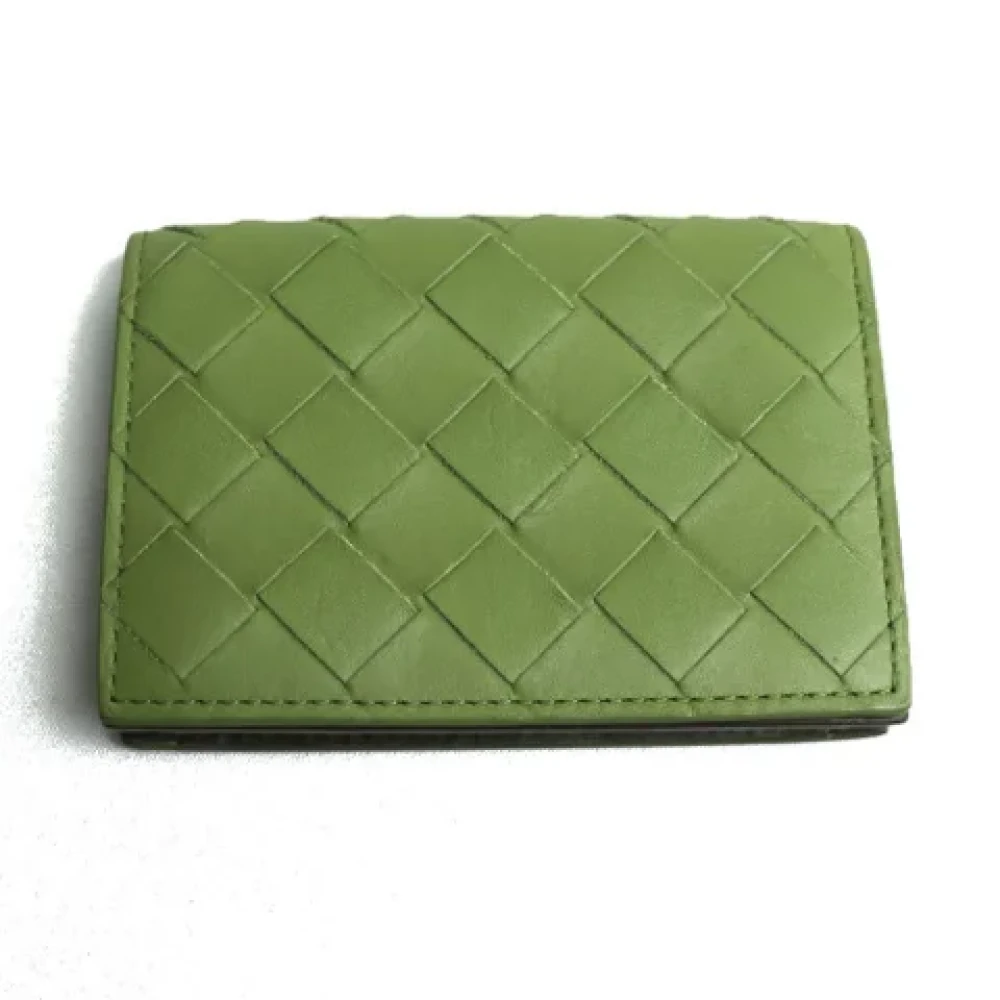 Bottega Veneta Vintage Pre-owned Leather wallets Green Heren