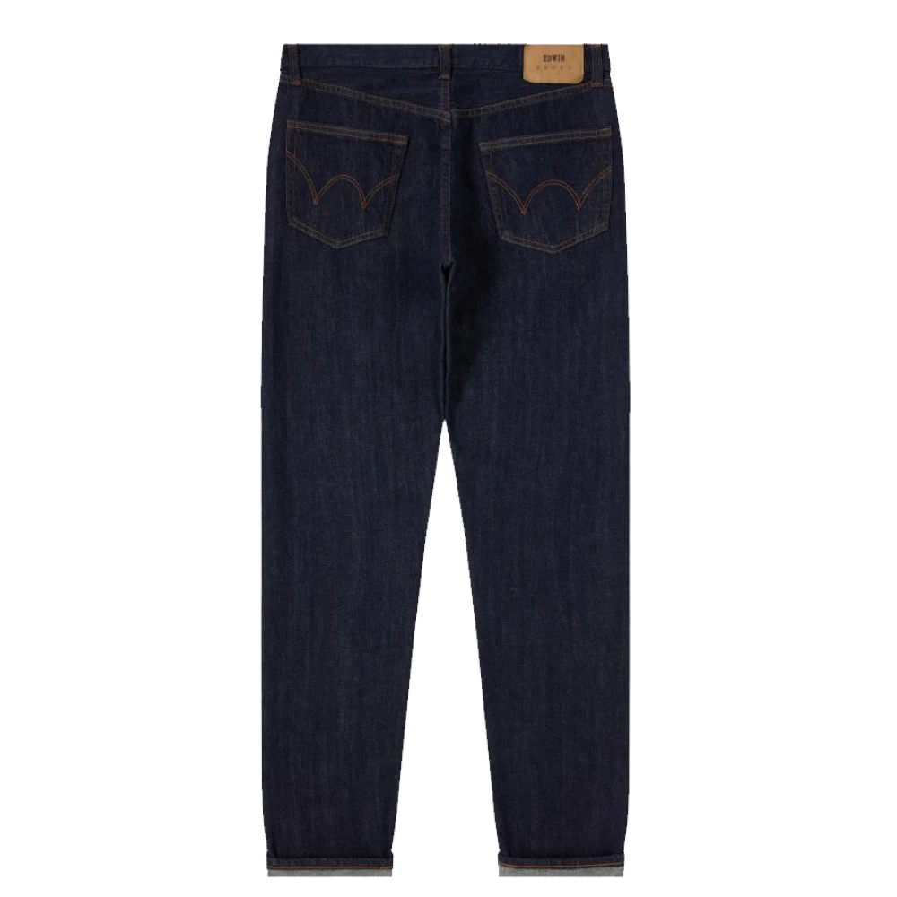 Edwin Slim Tapered Blauw Rinsed Jeans Blue Heren