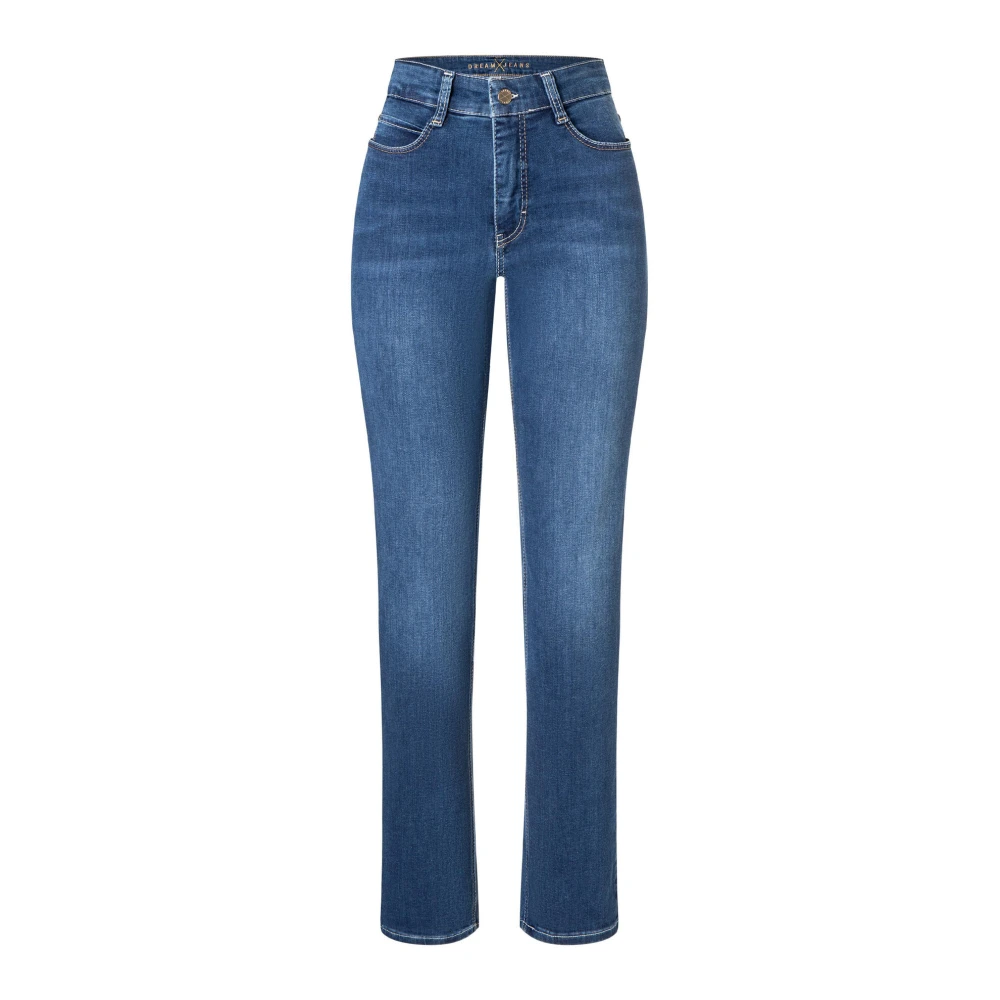 Mac Women's Blue Straight-Leg Jeans