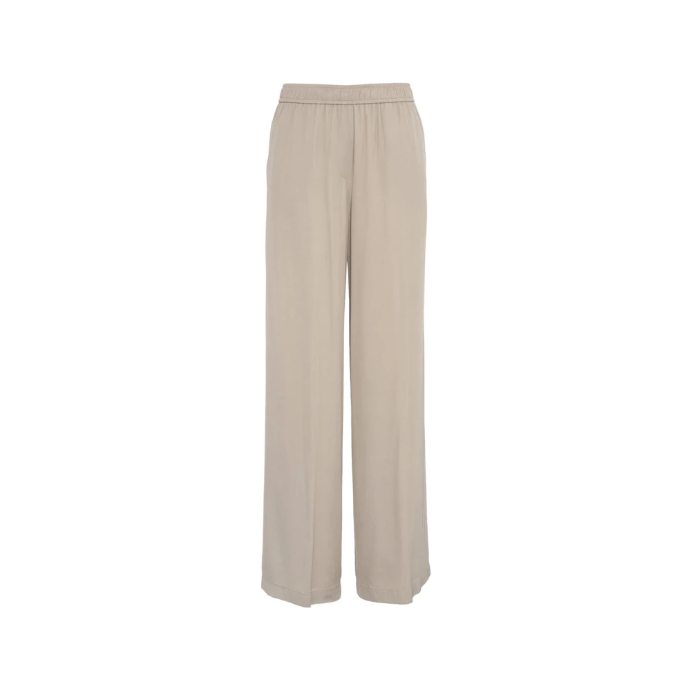 8pm Elegante Grijze Wijde Broek Gray Dames