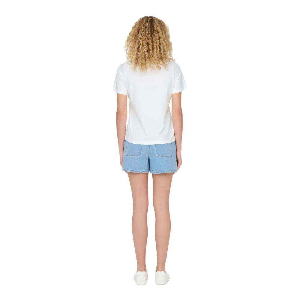 Jacqueline de Yong Dames Katoenen T-shirt Lente Zomer Collectie White Dames
