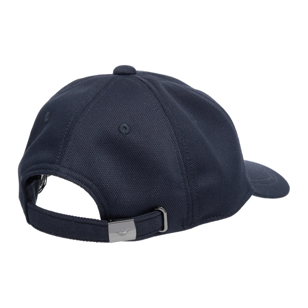 Emporio Armani Verstelbare Effen Logo Pet Blue Heren