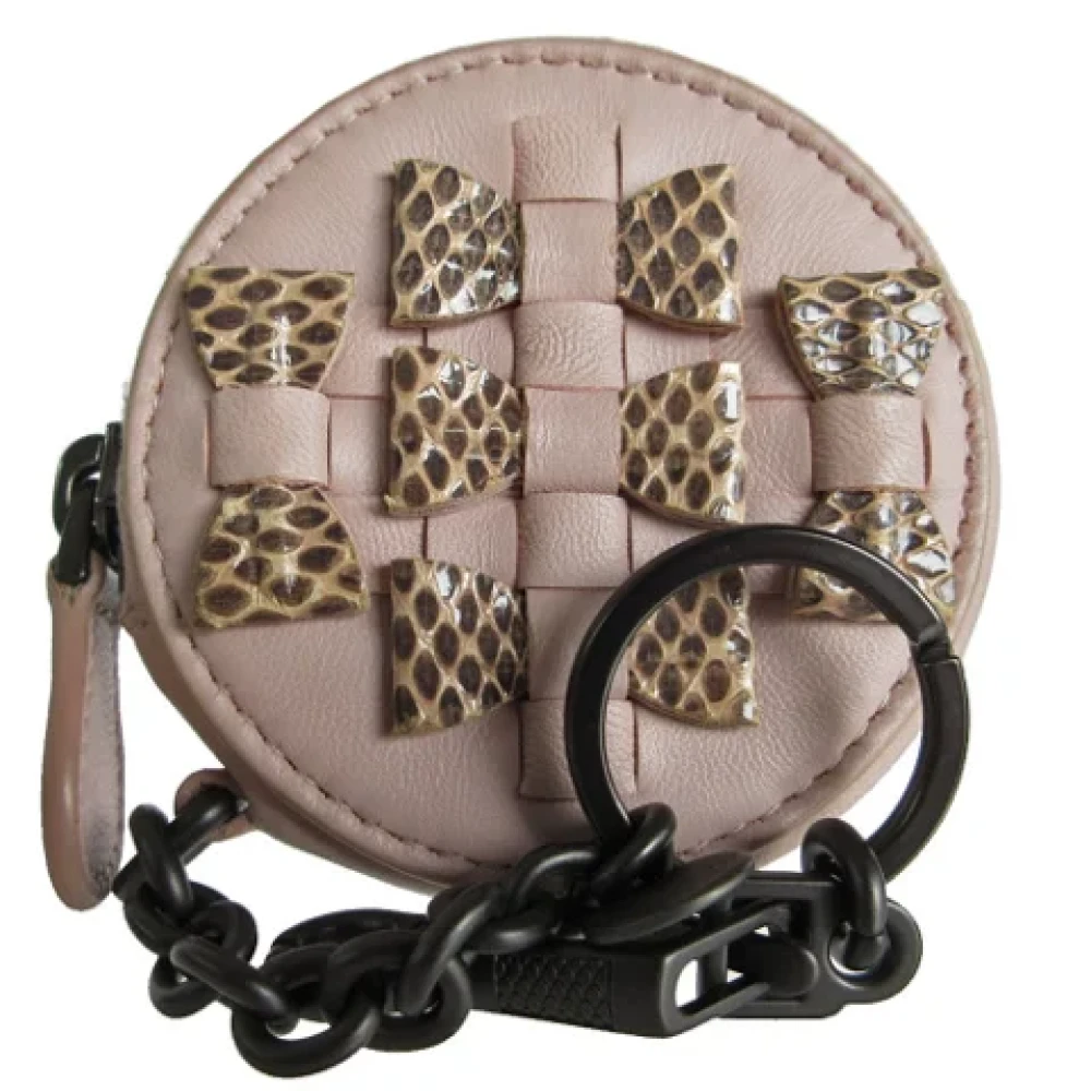 Bottega Veneta Vintage Pre-owned Leather wallets Pink Dames