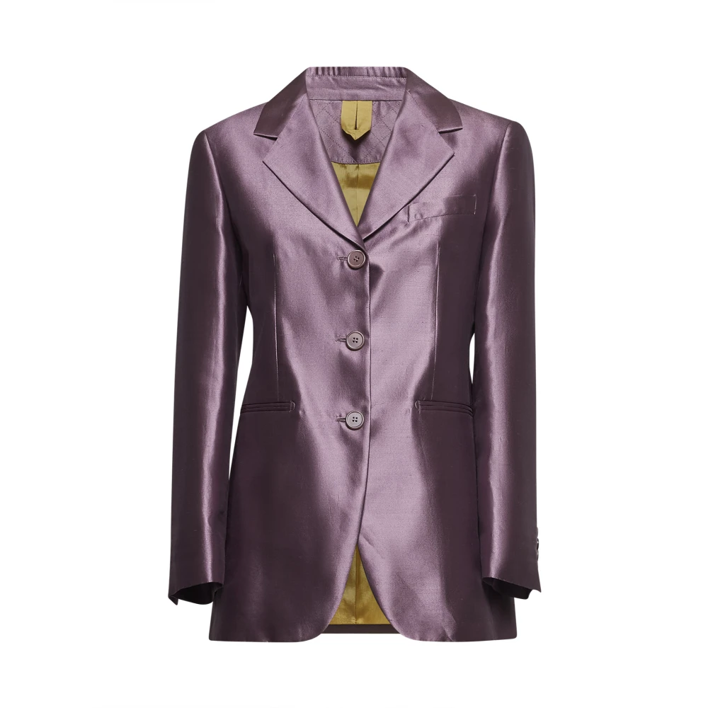 Max Mara Elegante Jas Collectie Purple Dames