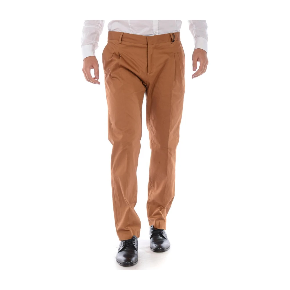Daniele Alessandrini Men's Brown Suit Trousers, Xl, Flared Suit Trouser