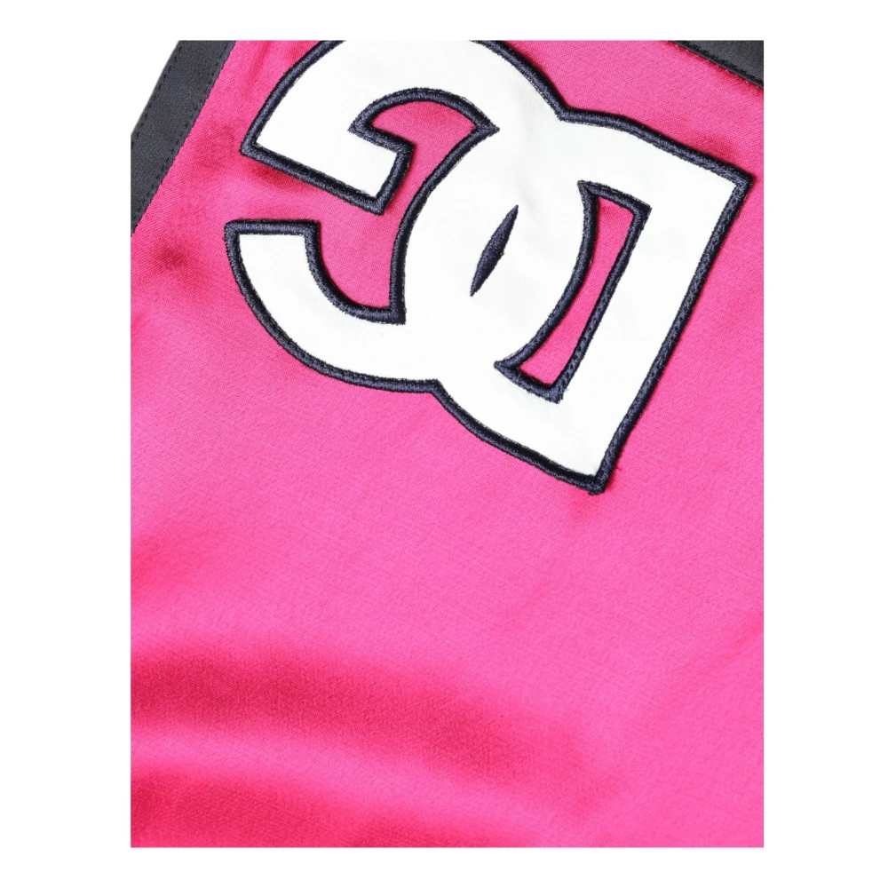 Dolce & Gabbana Roze hoge taille jersey shorts Pink Dames