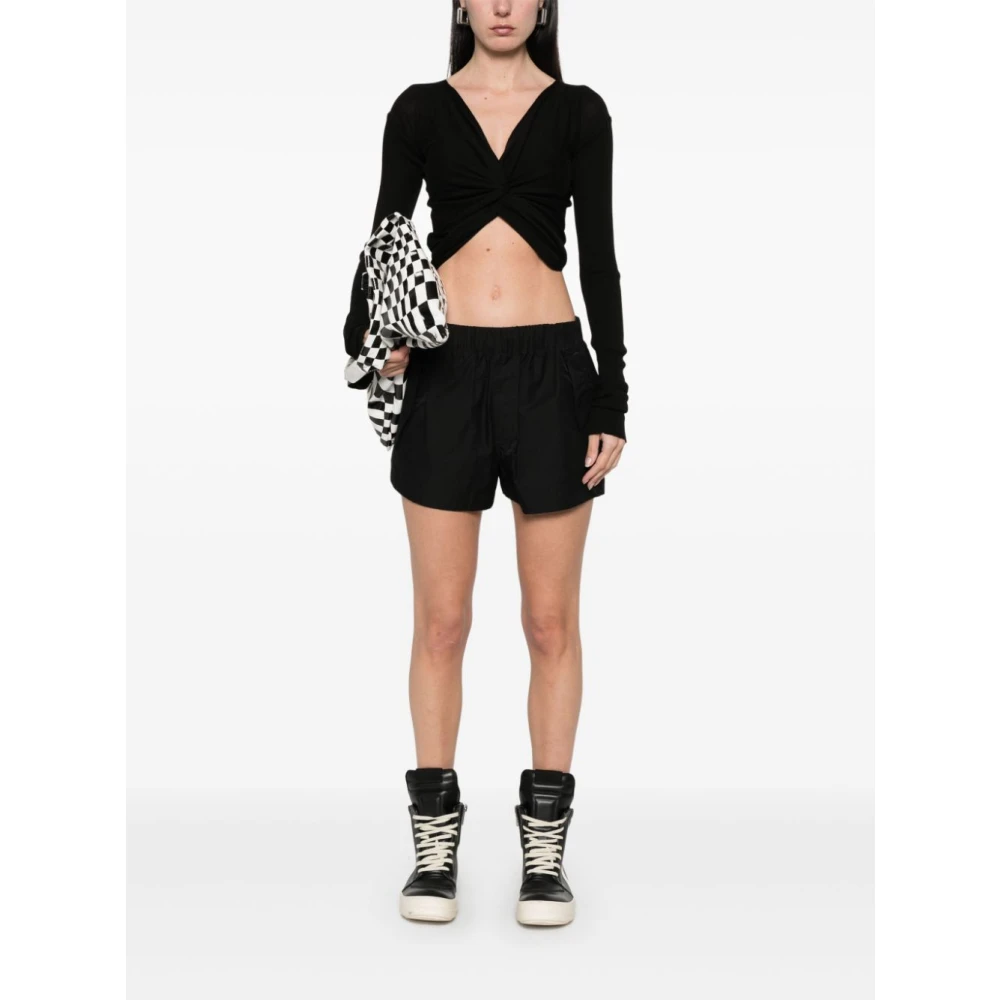 Rick Owens Trui met strikdetail en lange mouwen Black Dames