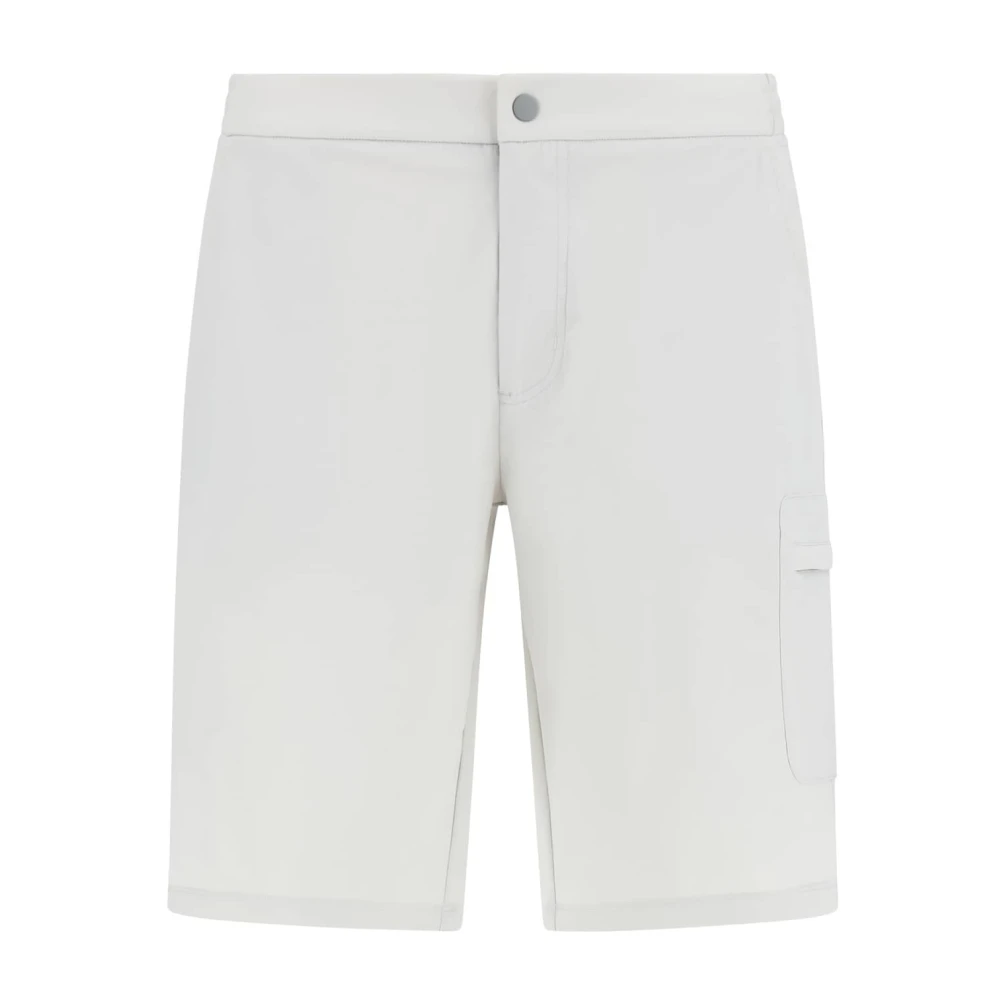 Boggi Milano B Tech Stretch Nylon Bermuda Shorts Gray Heren