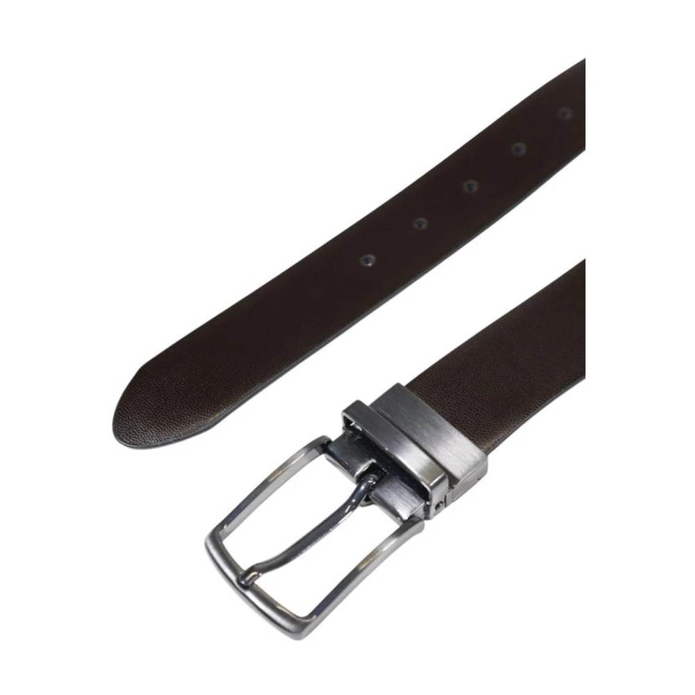 Guess Klassieke Bruin Leren Riem Brown Heren