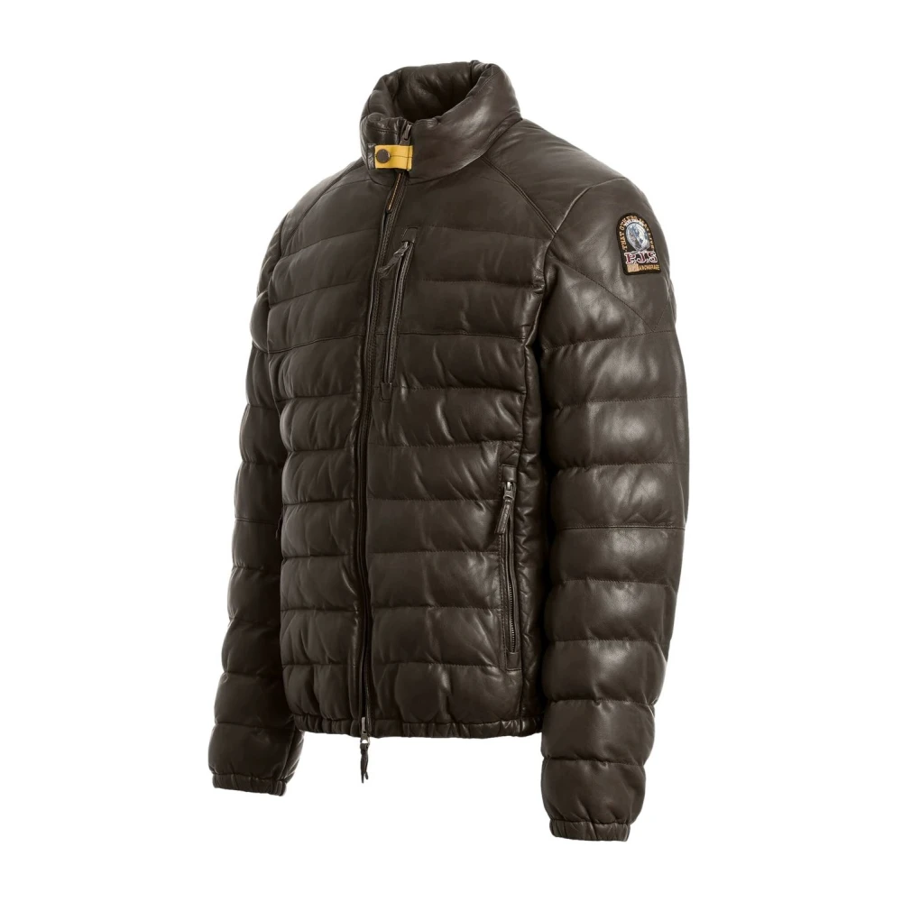 Parajumpers Ernie Leren Jas Obsidion Brown Heren
