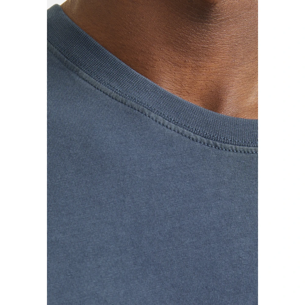 jack & jones Casual Heren T-shirt met Moderne Silhouet Blue Heren