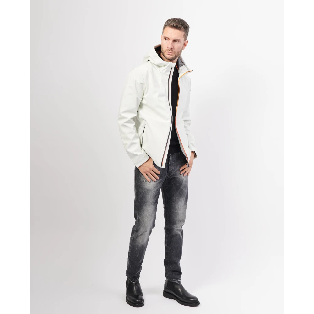 Suns Hoogwaardige witte nylonjas White Heren