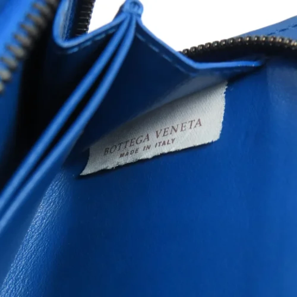 Bottega Veneta Vintage Pre-owned Leather wallets Blue Dames