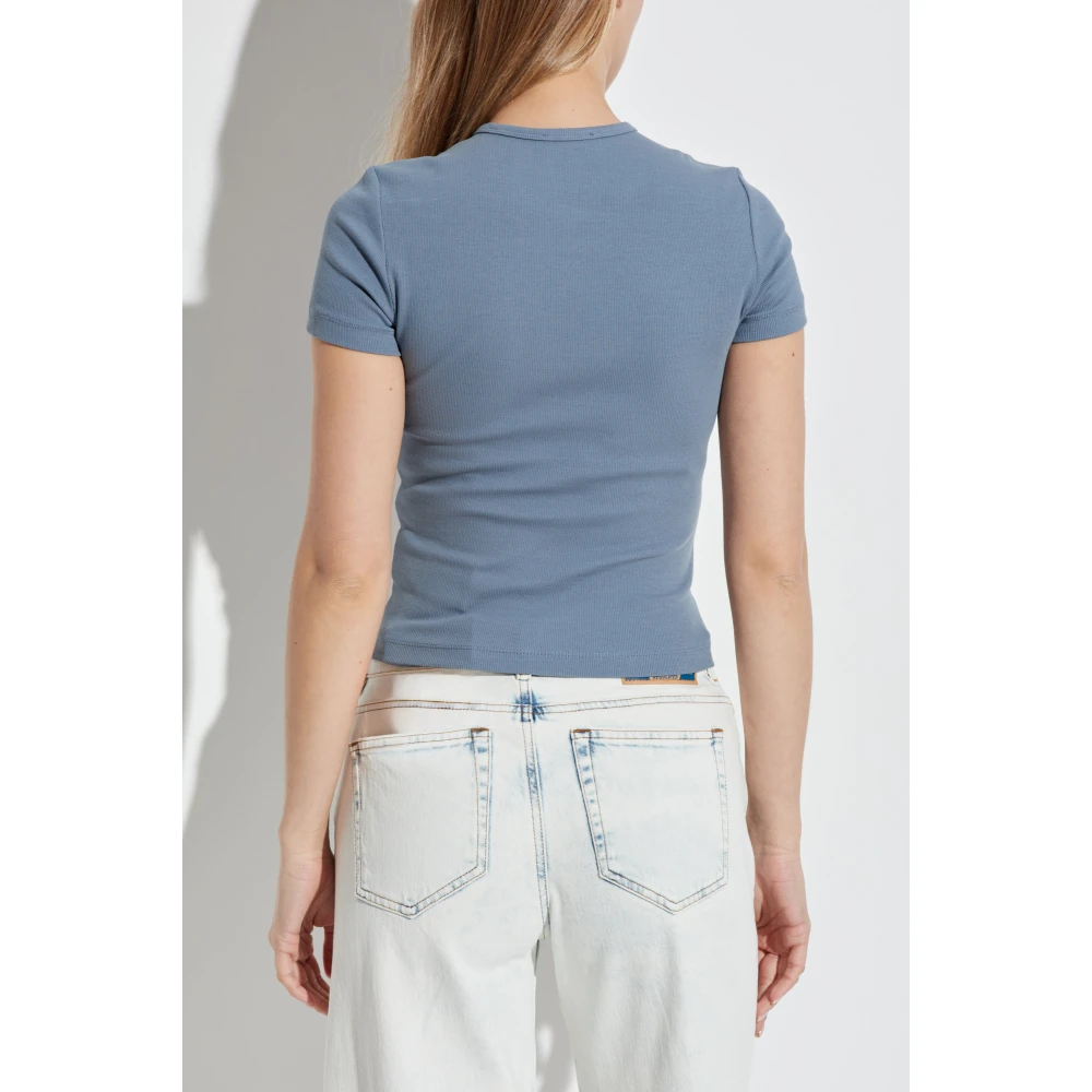 Diesel T-shirt 'T-Ele-Long-D' Blue Dames