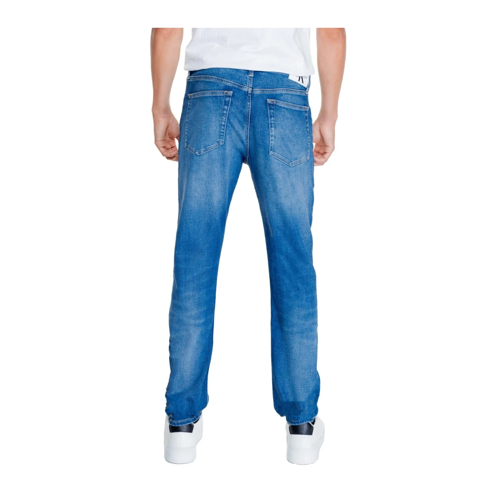 Calvin Klein Jeans Klassieke Stijl Blauwe Jeans met Zakken Blue Heren
