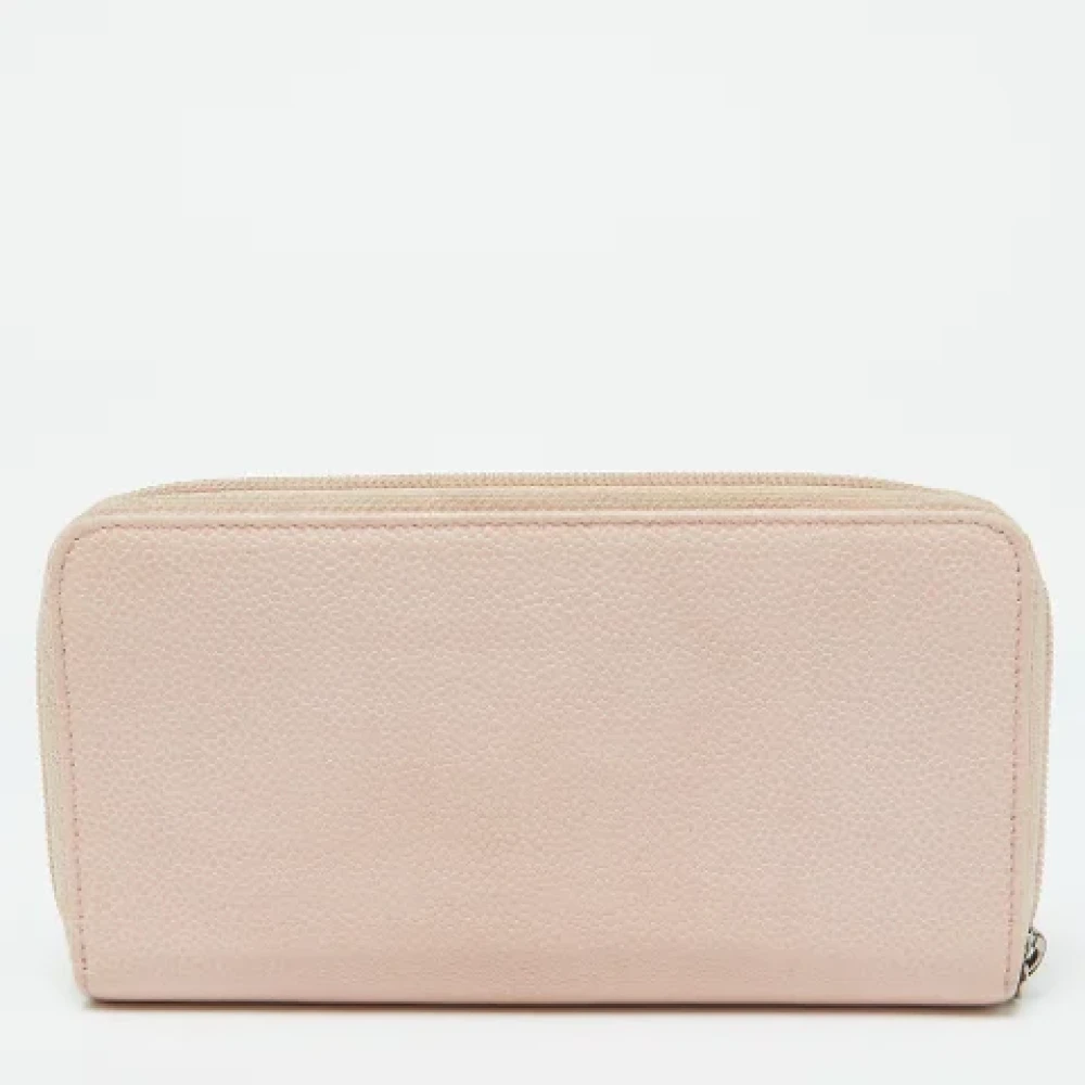 Chanel Vintage Pre-owned Leather wallets Pink Dames
