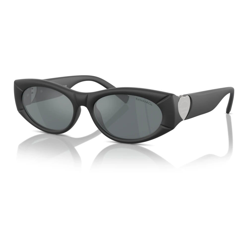 Tiffany Women's Black Modern Iconic Sunglasses With Unique Finish - Sunglasses - 55 Mm - Accessories