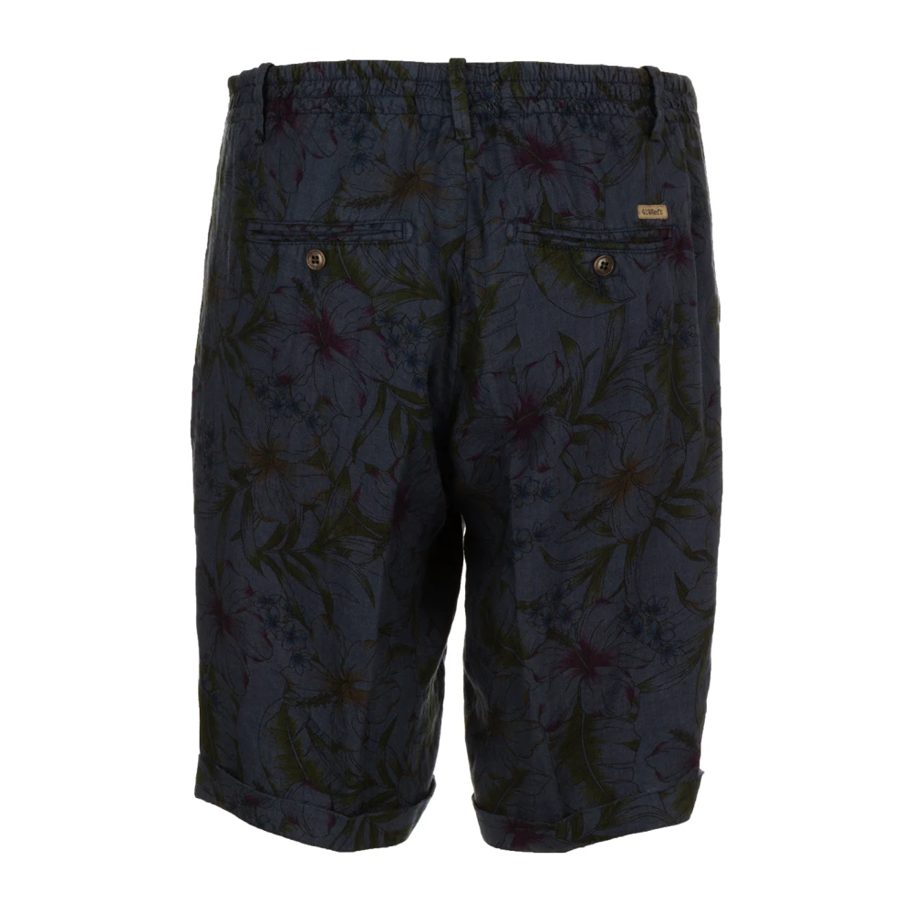 40Weft Blauwe Chino Bermuda Shorts Blue Heren