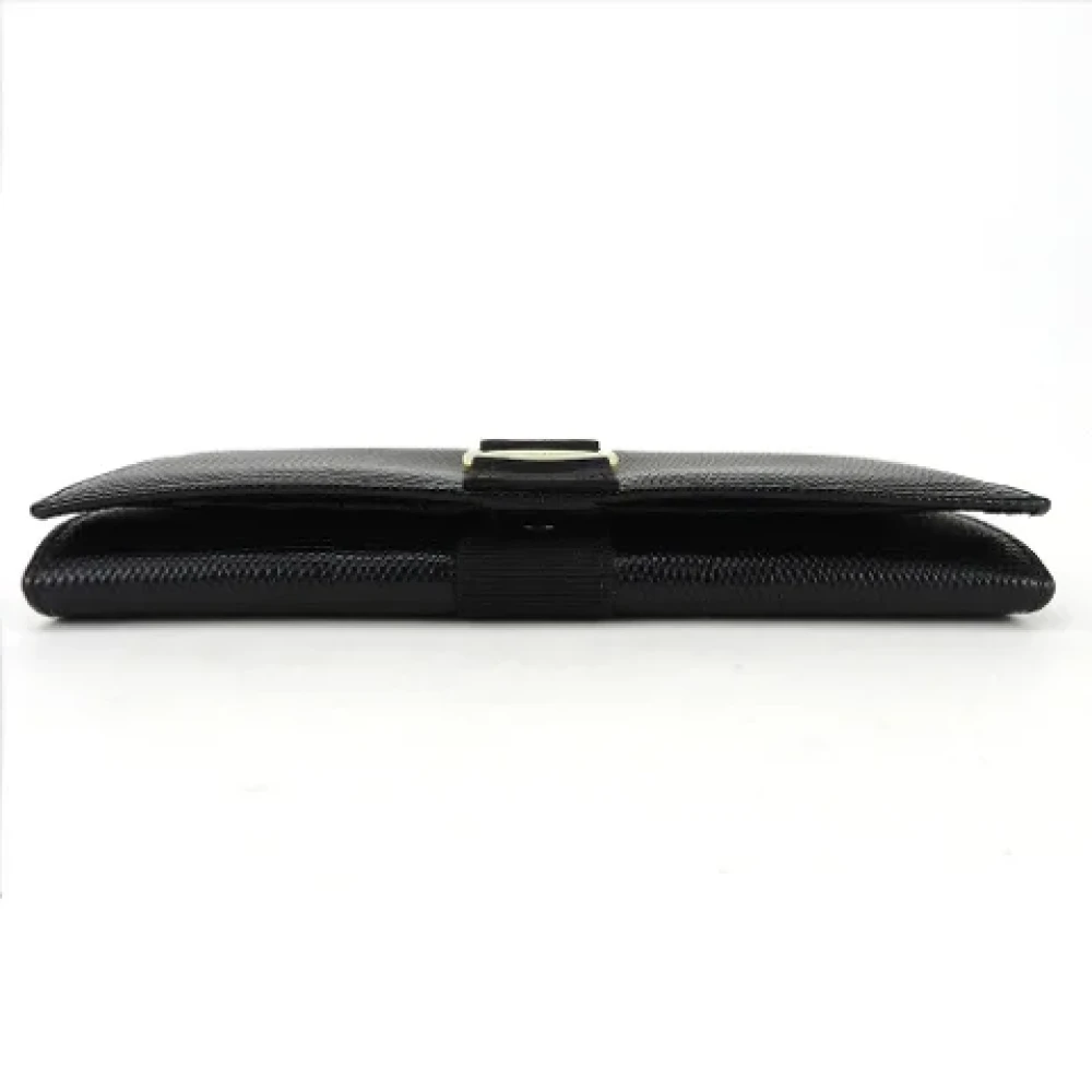 Salvatore Ferragamo Pre-owned Leather wallets Black Dames