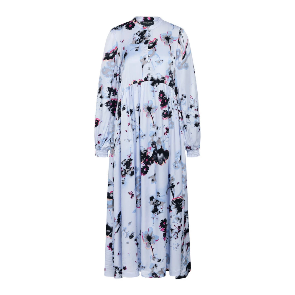 Bruuns Bazaar Vrouwelijke Floretbblaras Jurk Lichtblauw Aop Multicolor Dames
