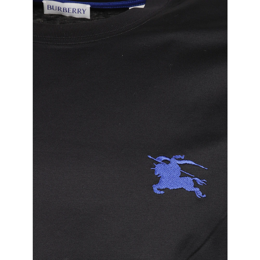 Burberry Zwarte T-shirts en Polos Uitverkoop Black Heren