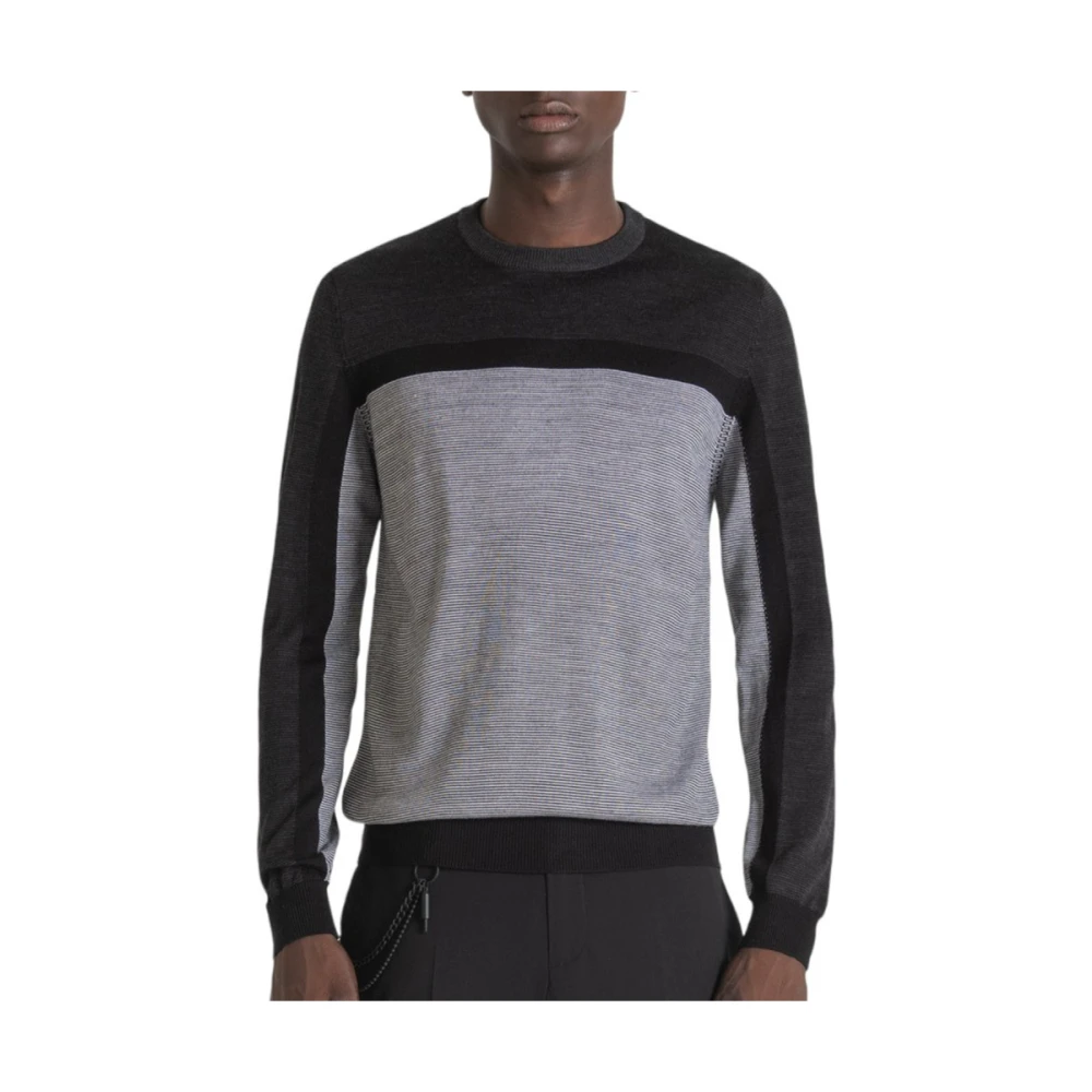 Antony Morato Regular Fit Trui in Filato M Black Heren