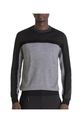 Regular Fit Stickad Sweatshirt