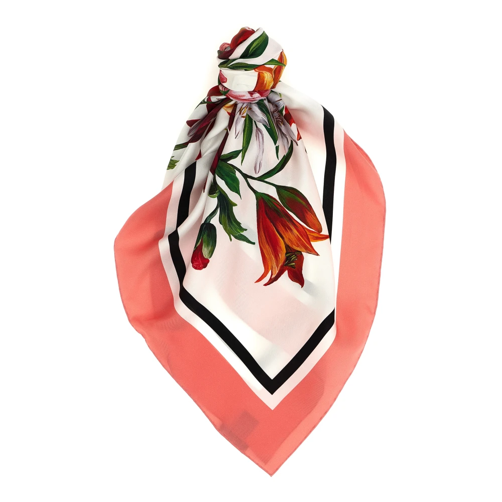 Dolce & Gabbana Women's Multicolor Silk Scarves, One Size, 90X90 Silk Twill Foulard