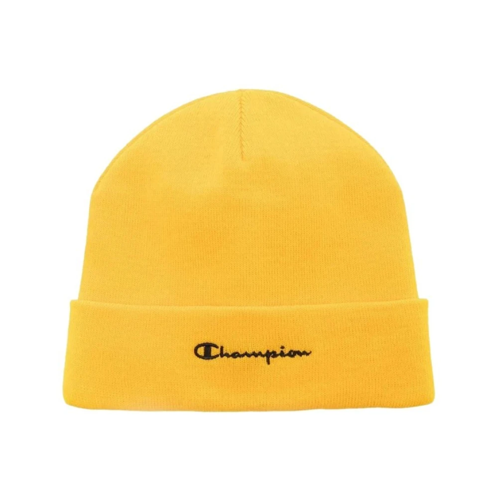 Champion Broderad logotyp senap mössa Yellow, Unisex