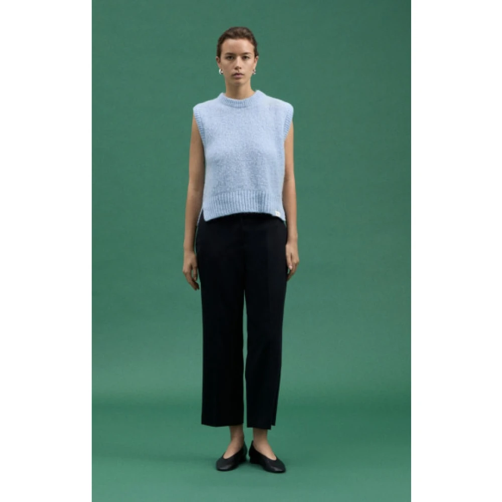 Peuterey Worsted wolblend broek Black Dames