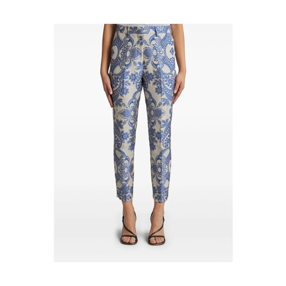 ETRO Donkerblauwe Korte Broek Blue Dames