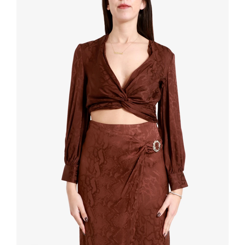 Simona Corsellini Blouses Brown Dames