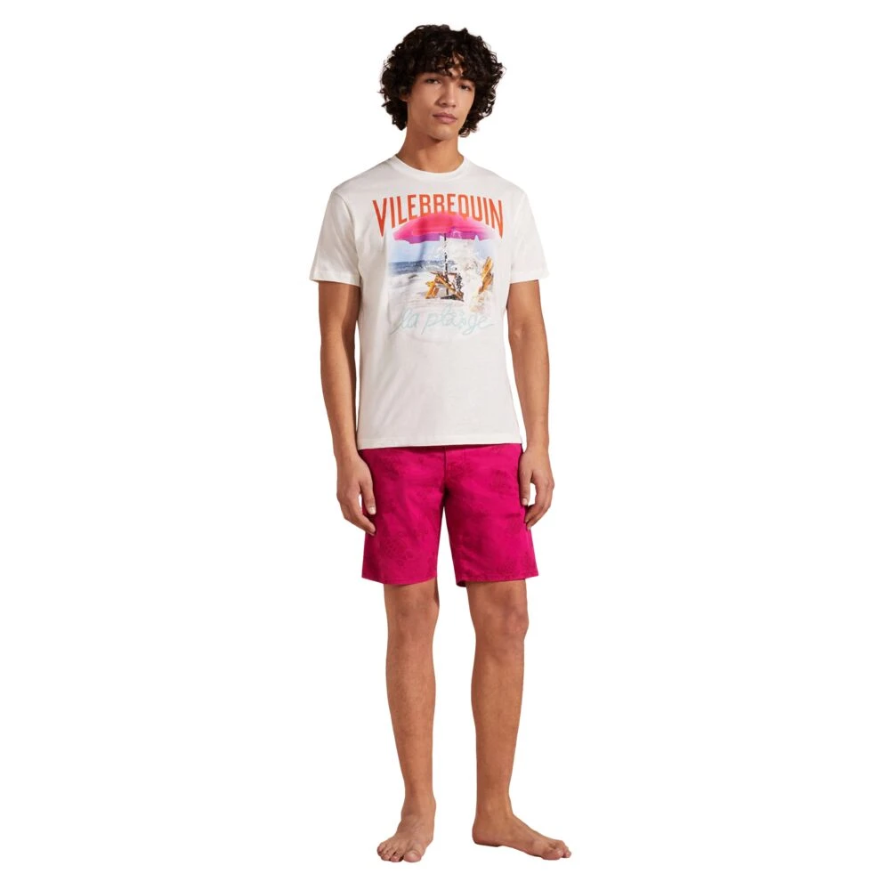 Vilebrequin Strandgolf Katoenen T-shirt voor Heren White Heren
