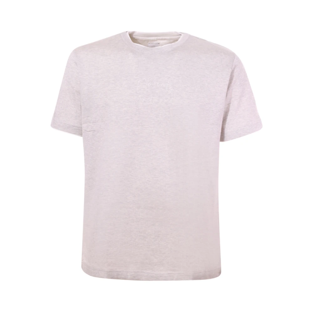 Eleventy Voyage Print Grijs T-shirt Polo Gray Heren
