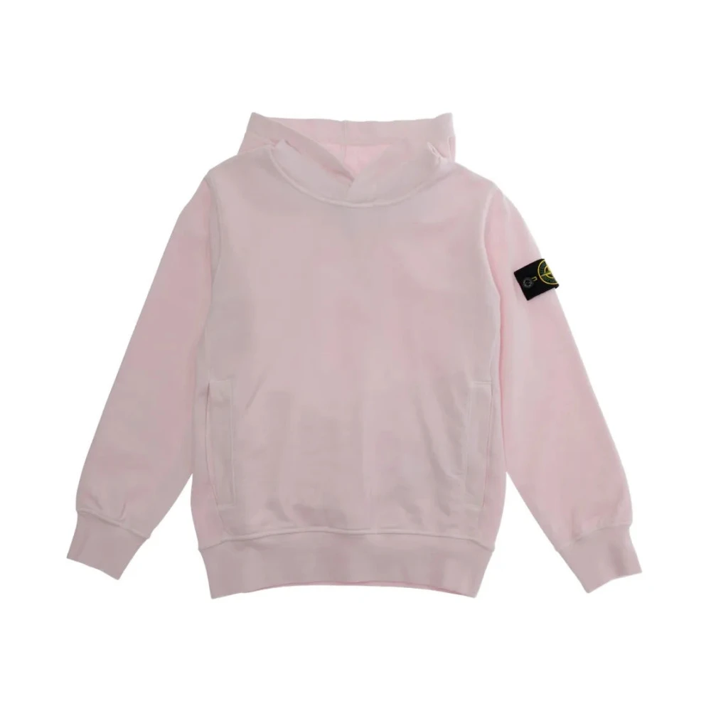 Stone Island Pink Kids Sweatshirts, Male, 8 Y, Sweatshirt