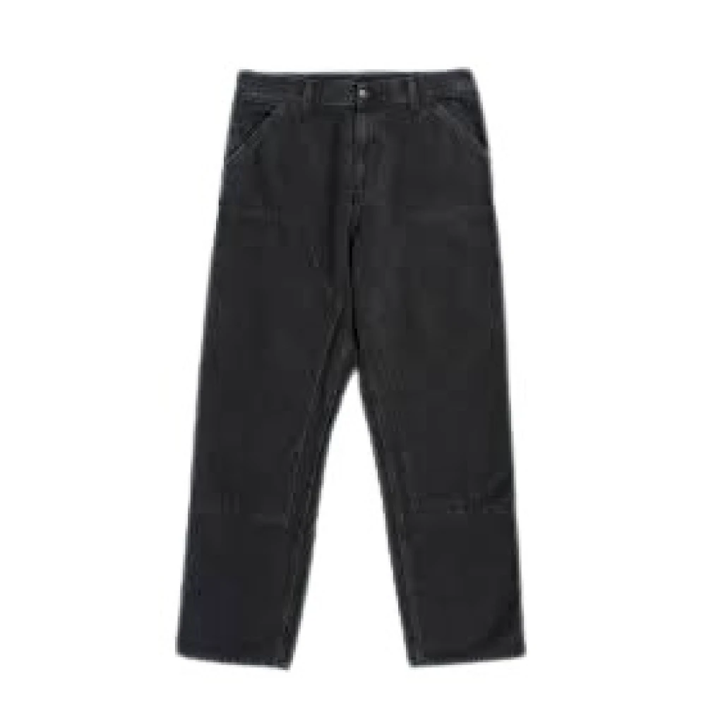Carhartt WIP Klassieke Denim Jeans voor dagelijks gebruik Black Heren