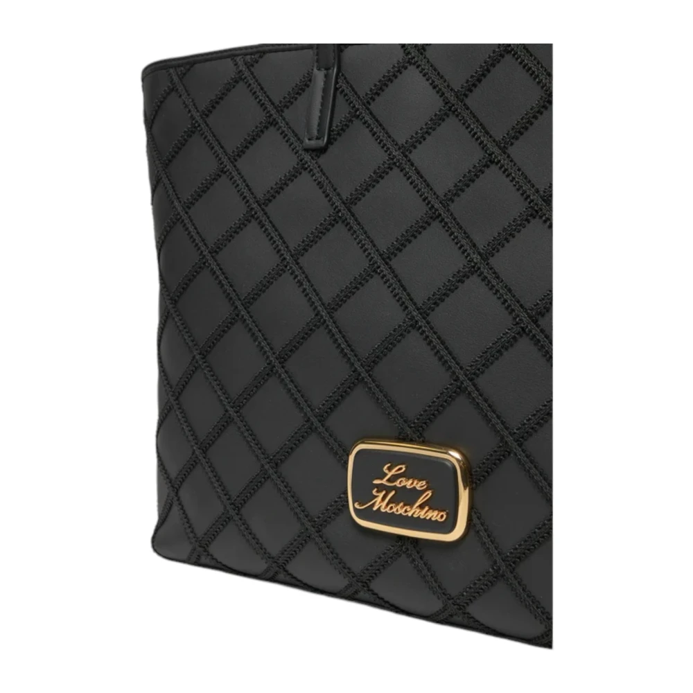 Love Moschino Stijlvolle Schoudertas voor Vrouwen Black Dames